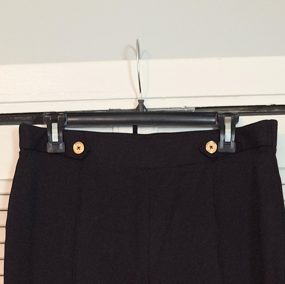 Michael Kors Black Pull On Dress Pants Trousers Sz LG *M6 - Picture 2 of 5